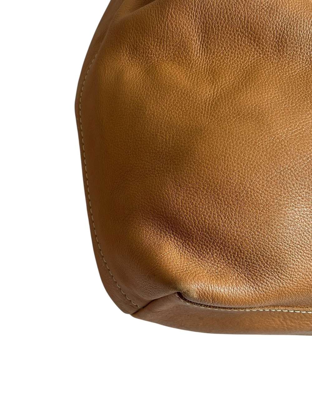 Lucky Brand Vintage Leather Tan Brown Slouchy Hobo - Picture 9 of 13